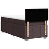 vidaXL Giroletto a Molle con Materasso Marrone Scuro 80x200 cm Tessuto
