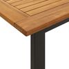 vidaXL Set Pranzo da Giardino 7 pz Legno Massello di Acacia e Metallo