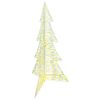 vidaXL Albero di Natale 240 LED Bianco caldo 180 cm PET