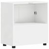 vidaXL Set di Armadi da Bagno TULUM Bianco Lucido 60 x 34 x 63 cm