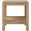 vidaXL Tavolino da Bagno 45x35x45 cm in Legno Massello di Teak