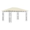 vidaXL Gazebo con Zanzariera e Luci LED 4x3x2,73 m Crema