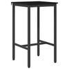 vidaXL Tavolo da bar 52 x 52 x 90 cm Legno ingegnerizzato Rovere Nero