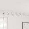 vidaXL Faretto da soffitto Bianco 73 x 6,5 x 11,5 cm Metallo