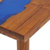 vidaXL Tavolo Consolle in Teak e Resina 100x35x75 cm