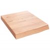 vidaXL Piano Bagno Marrone 40x50x(2-6) cm Legno Massello Trattato