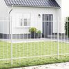 vidaXL Recinzione per Giardino 7 pcs Bianco 170 x 165 cm