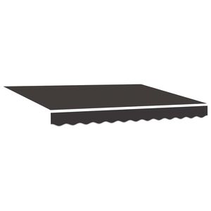 vidaXL Telo di ricambio per tenda da sole Antracite 235 x 195 cm