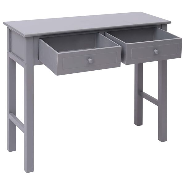 vidaXL Tavolo Consolle Grigio 90x30x77 cm in Legno