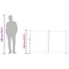 vidaXL Tenda Laterale Retrattile per Patio 120x500 cm Grigia