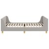 vidaXL Struttura letto bambini con testata Grigio chiaro 90 x 190 cm