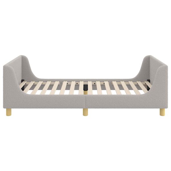 vidaXL Struttura letto bambini con testata Grigio chiaro 90 x 190 cm