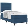 vidaXL Letto a molle con materasso Blu 80 x 200 cm Tessuto