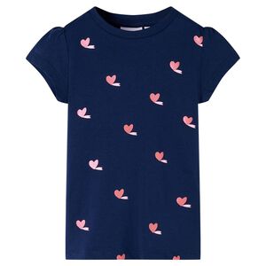 vidaXL Maglietta da Bambina Blu Marino 104