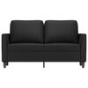 vidaXL Divano a 2 Posti Nero 120 cm in Similpelle