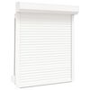 vidaXL Persiana a rullo Bianco 100 x 130 cm Alluminio e poliuretano