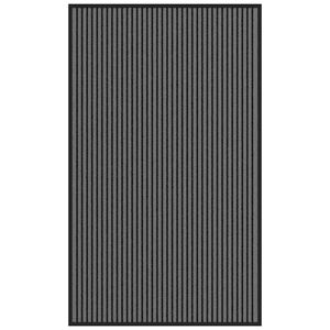 vidaXL Zerbino a Strisce Nere e Grigie 90x150 cm