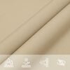 vidaXL Parasole a Vela in Tela Oxford Quadrata 4x4 m Beige