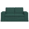 vidaXL Divano Verde Scuro 162 x 80 x 82 cm Tessuto