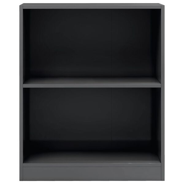 vidaXL Libreria Grigio Lucido 60x24x76 cm in Legno Multistrato