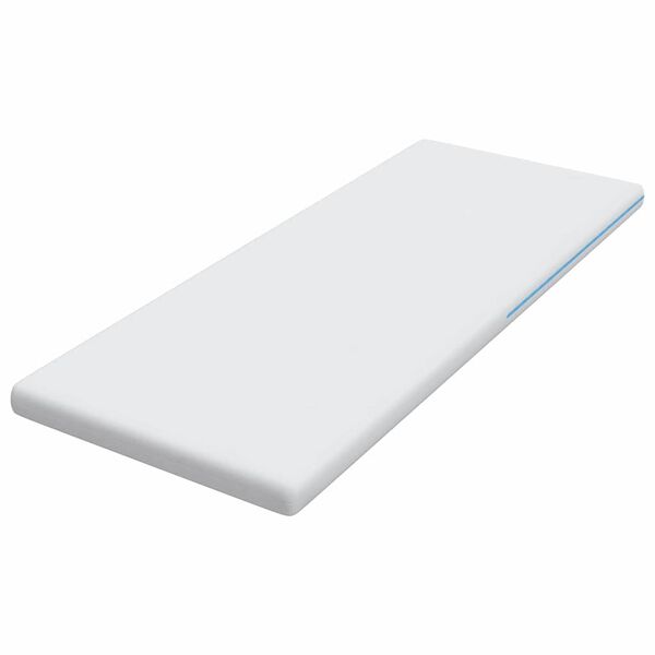 vidaXL Topper per materasso Bianco 80 x 200 cm Tessuto Jacquard