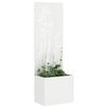 vidaXL Schermo per privacy in giardino Floreale Bianco 50 x 140 cm