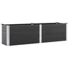 vidaXL Fioriera Rialzata da Giardino 200x50x54 cm in WPC Grigio
