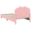 vidaXL Struttura letto bambini con testata Rosa 90 x 200 cm