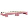 vidaXL Divano Letto con Letto Estraibile Rosa 90x200 cm in Velluto