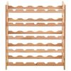 vidaXL Portavini da 25 Bottiglie in Massello di Noce 63x25x73 cm