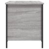vidaXL Panca Portaoggetti Grigio Sonoma 80x42,5x50cm Legno Multistrato