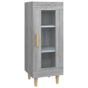 vidaXL Credenza Grigio Sonoma 34,5x34x90 cm in Legno Multistrato