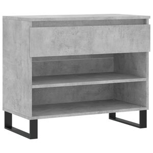 vidaXL Scarpiera Grigio Cemento 70x36x60 cm in Legno Multistrato