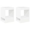vidaXL Tavolino 2 pz Bianco 40 x 40 x 56 cm Legno ingegnerizzato