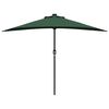 vidaXL Ombrello da giardino Verde 294 x 150 x 224 cm