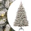 vidaXL Albero di Natale artificiale con 300 LED Verde e Bianco 240 cm