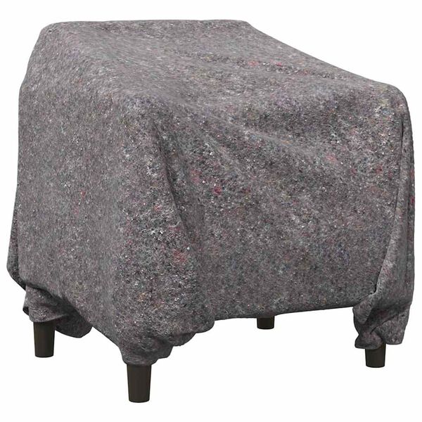 vidaXL Coperte da trasloco 10 pcs Grigio 150 x 200 cm Tessuto