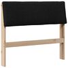 vidaXL Testiera imbottita Nero 100 cm Pino massello
