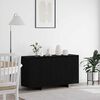 vidaXL Credenza Rovere Nero 135 x 41 x 75 cm Legno multistrato