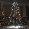 vidaXL Albero di Natale a Cono 240 LED per Interni Esterni 118x180 cm