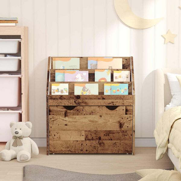 vidaXL Libreria per Bambini Legno vecchio 60 x 29,5 x 69 cm