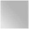vidaXL Specchio da bagno LED Trasparente 60 x 60 cm vetro temperato