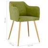 vidaXL Sedie da Pranzo 4 pz Verde Chiaro in Velluto