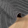 vidaXL Tappeti per area HUARTE Antracite 120 x 120 cm Poliestere