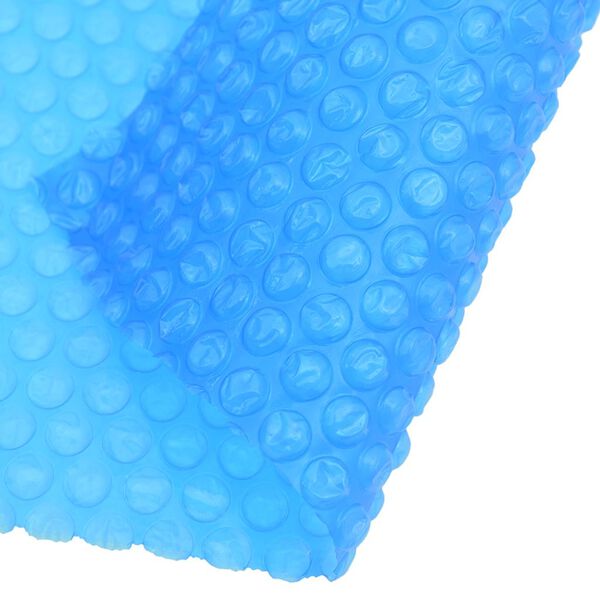 vidaXL Pellicola Galleggiante Solare PE Rotonda 381 cm per Piscina Blu