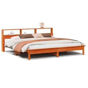 vidaXL Letto senza Materasso Marrone Cera 180x200 cm in Legno di Pino