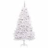 vidaXL Albero di Natale Artificiale con Rami Pieghevoli Bianco 180 cm