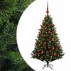 vidaXL Albero di Natale Artificiale con Palline 120 cm 150 LED