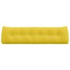 vidaXL Cuscino per Schiena Giallo Chiaro 180 x 24 x 50 cm Tessuto