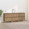 vidaXL Sideboards 3 pcs Rovere artigianale 60 x 35 x 70 cm